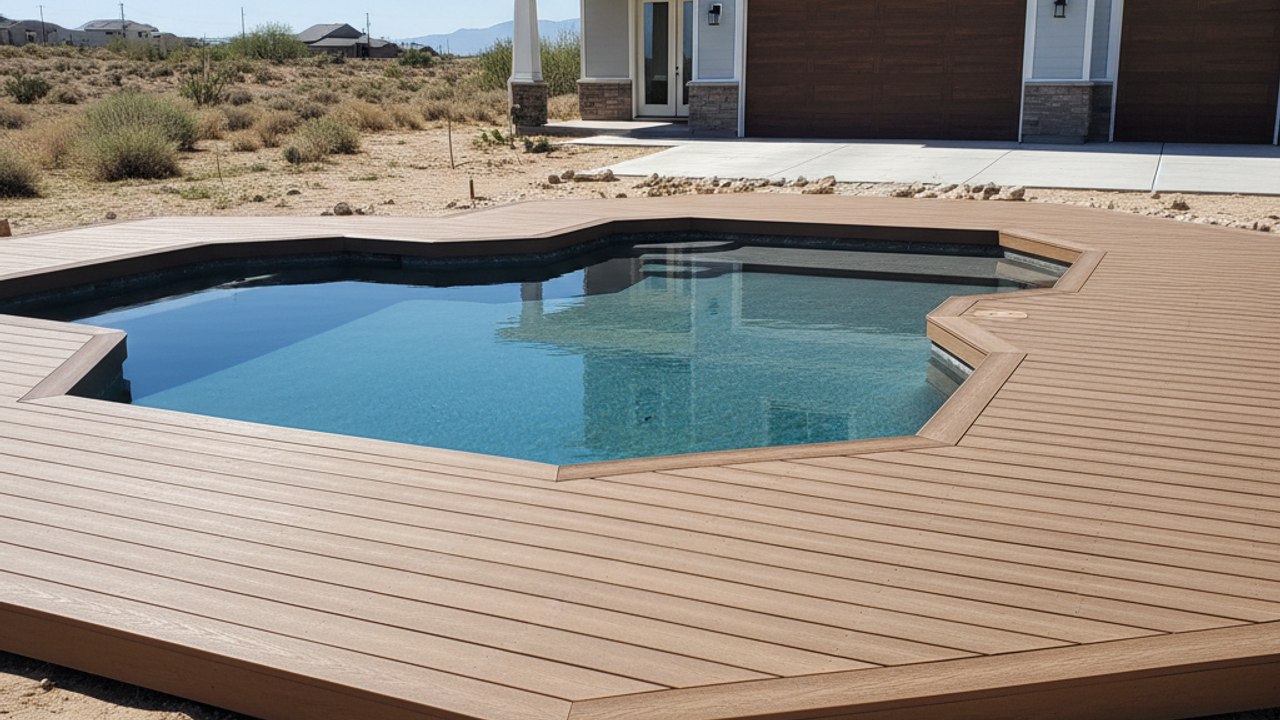 Composite Decking completed by Omega Deck Inc in North Las Vegas, NV